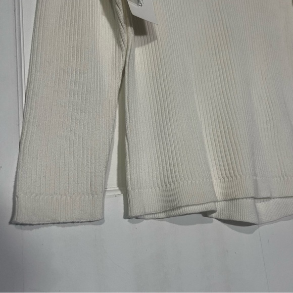 Calvin Klein Scoop Neck Sweater Long Sleeve Ribbed Winter White Size 1X NWT - Picture 7 of 9